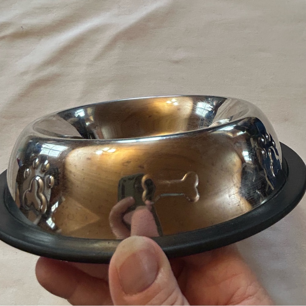 🐕‍🦺3 for $20 - Stainless Steel Embossed Dish - Picture 6 of 6